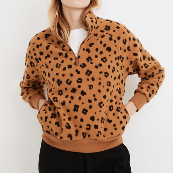 Madewell Cheeta Fleece Sweatshirt XXL - Picture 1 of 8
